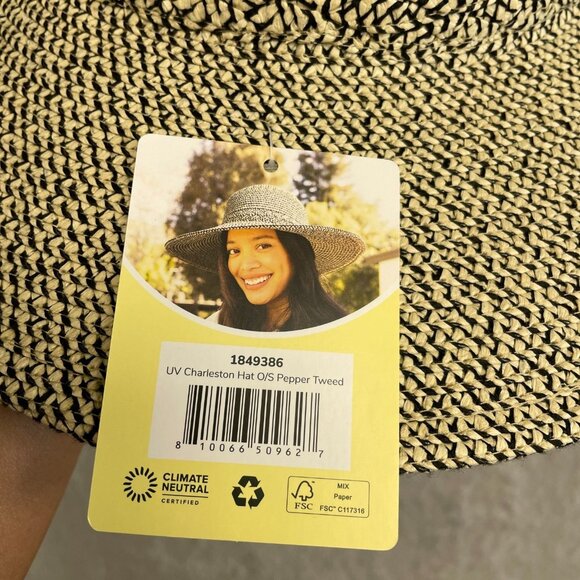NEW Sunday Afternoons Women's O/S UV Charleston Hat Pepper Tweed  UPF 50 - Picture 4 of 7